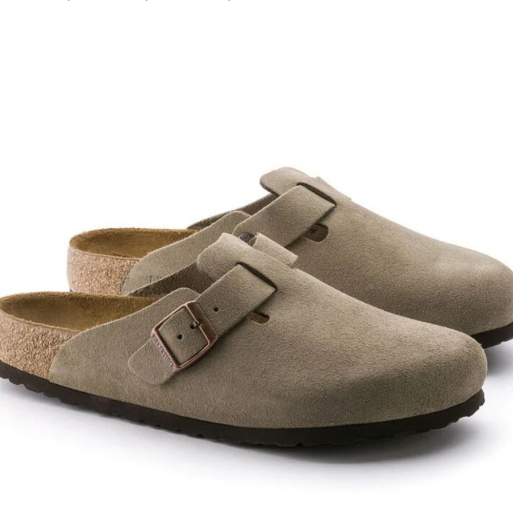 Birkenstock Boston Soft Footbed Suede Clogs Size 6 - Picture 5 of 12